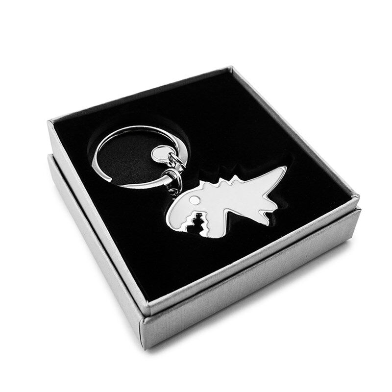 网红卡通小恐龙丑呆萌个性金属创意情侣男女汽车钥匙扣包挂件链圈