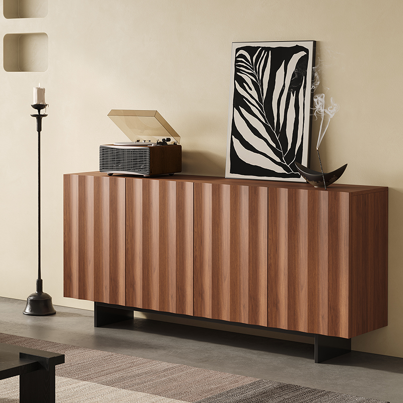 中古实木餐边柜咖啡机摆放台置物柜靠墙装饰侘寂风过道玄关茶水柜