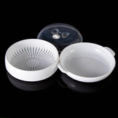 微波炉内用蒸馒头包子器皿厨房用品大号蒸鱼热饭专用蒸笼圆形蒸屉