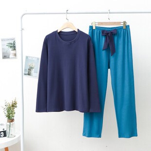 加绒加厚上衣宽松棉裤 双面德绒家居服套装 大码 保暖睡衣睡裤 女冬季