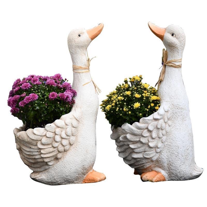 庭院花园阳台户外卡通动物花盆可爱鸭子摆件幼儿园装饰品网红创意,家居饰品,户外/庭院摆件,淘宝优惠券,粉丝福利购,淘宝优惠卷