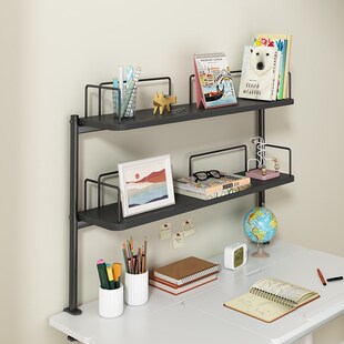 儿童学习桌收纳置物架桌面分层书架书桌上增高架学生多层收纳架子