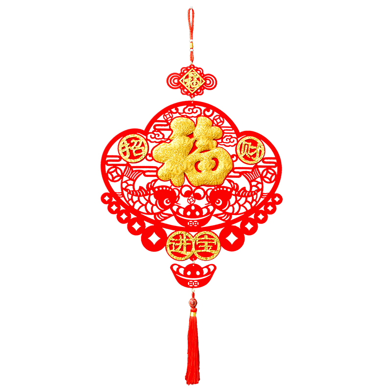 2021牛年挂饰新年装饰场景布置室内客厅门口春节过年创意福字挂件