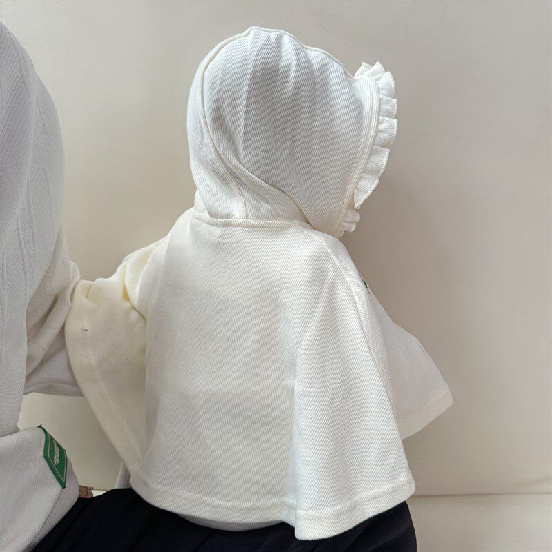 婴儿披风斗篷秋冬季外出儿童披肩女宝宝公主衣服女童防风连帽外套