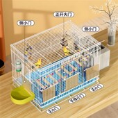 2024新款 鸟笼子鹦鹉生态鸽子笼绣眼铁艺八哥养殖笼家用豪华别墅大