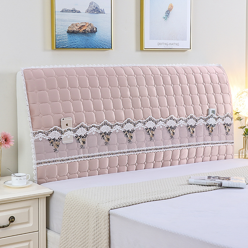 通用加厚床头罩套全包万能木床头套新款北欧风格夹棉软包床靠背罩