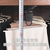 架挂裤 省空间款 裤 架收纳神器五金伸缩滑轨衣柜内顶装 子 超矮抽拉裤