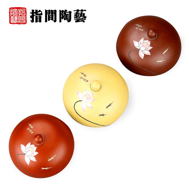 指间陶艺纯手工紫砂壶盖托朱泥盖承盖托盖置茶宠可养功夫茶道配件