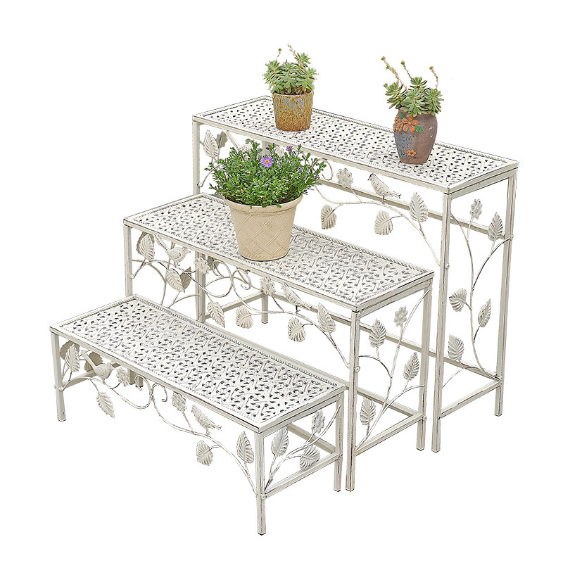 户外铁艺花架阳台单层落地式置物架花园庭院多层阶梯式多肉花盆架,住宅家具,花架/花几,淘宝优惠券,粉丝福利购,淘宝优惠卷