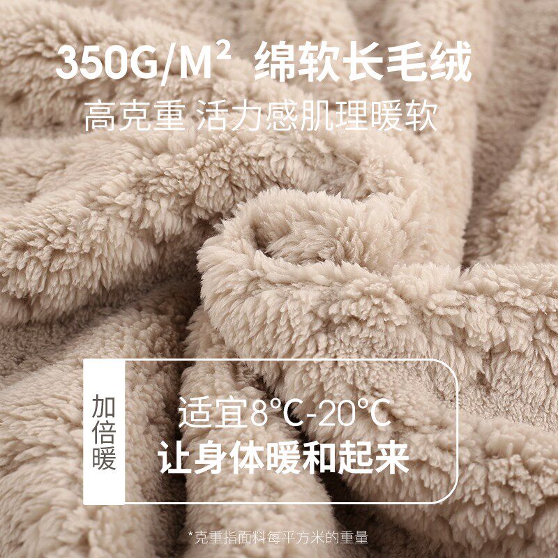 轩靓男士睡袍秋冬季冬款睡衣加绒加厚珊瑚绒浴袍保暖法兰绒家居服