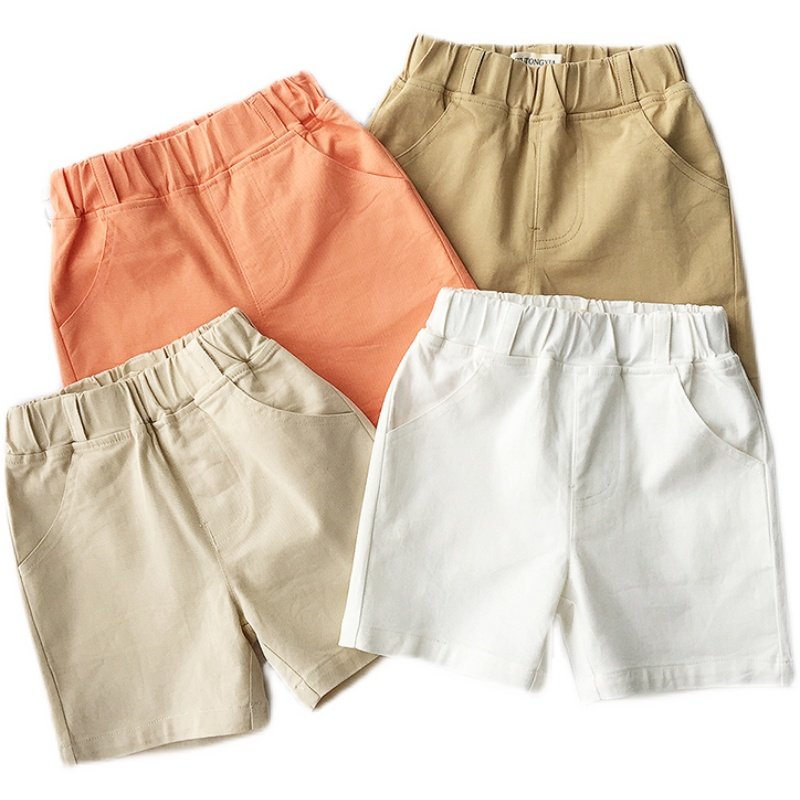 男童西装短裤宝宝儿童夏装薄款纯棉小童中大童五分裤婴儿裤多色