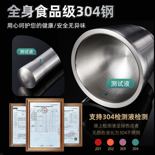 捣碎罐304不锈钢手动大蒜捣蒜器臼家用石臼子中药捣药擂钵研磨钵