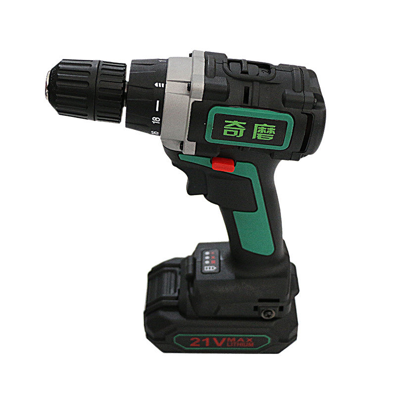奇磨21V夹头手持式锂电充电池1009S机壳双轴承电机无刷变速充电钻