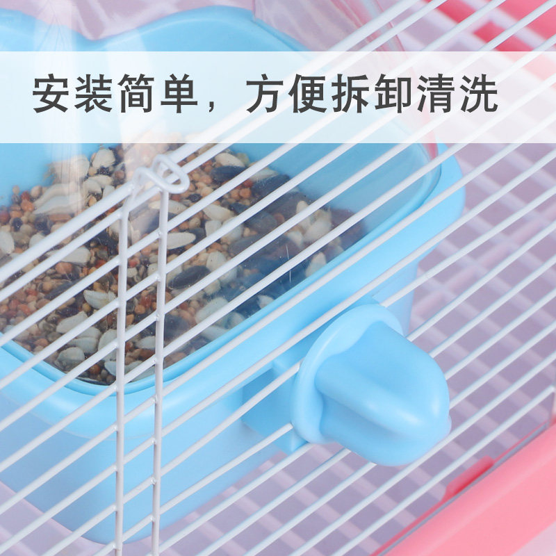 鹦鹉食盒防撒防溅防甩食鸟食罐八哥虎皮玄凤自动喂鸟器鸟笼配件