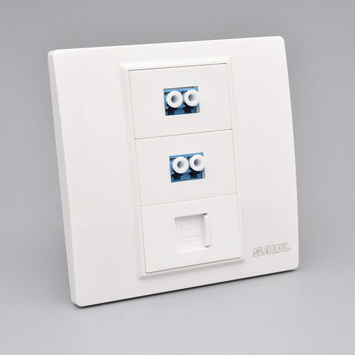 双LC光纤网络面板86型六类千兆七类八类万兆网线LC光钎口墙壁插座