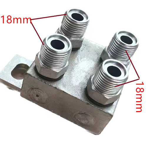 极速叉车配件属具侧移改装油管四通接头M16-18平口合力龙工 支持