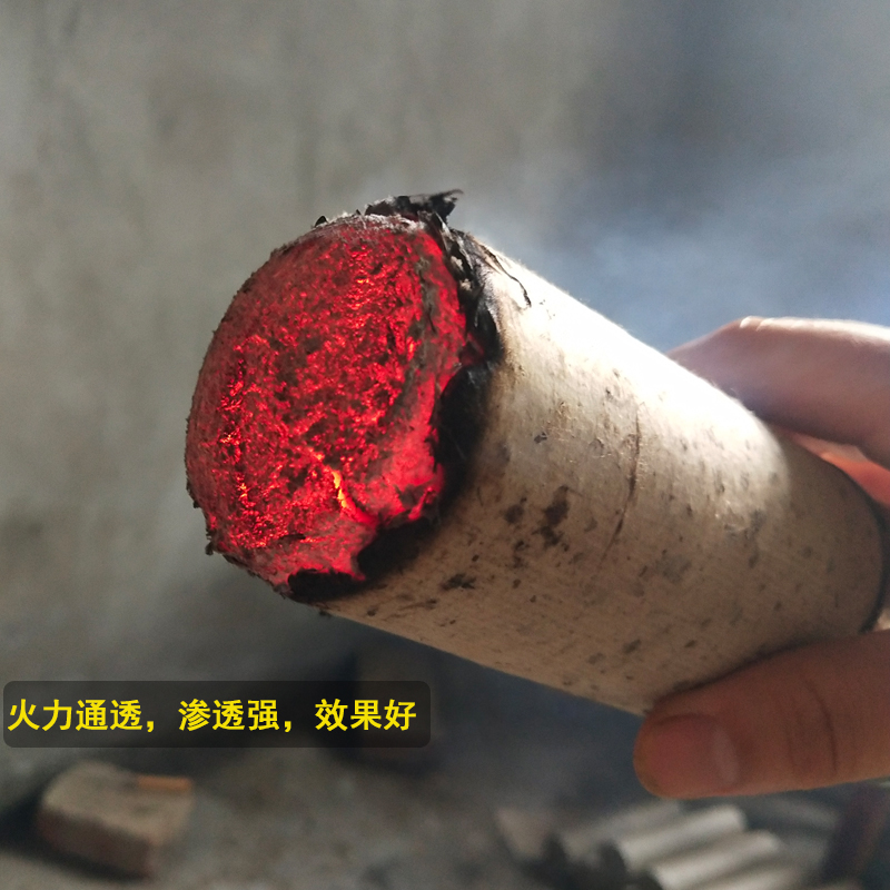 蕲春艾石磨手工纯艾条4cm加粗特大号艾柱雷火灸家用农家自制艾绒