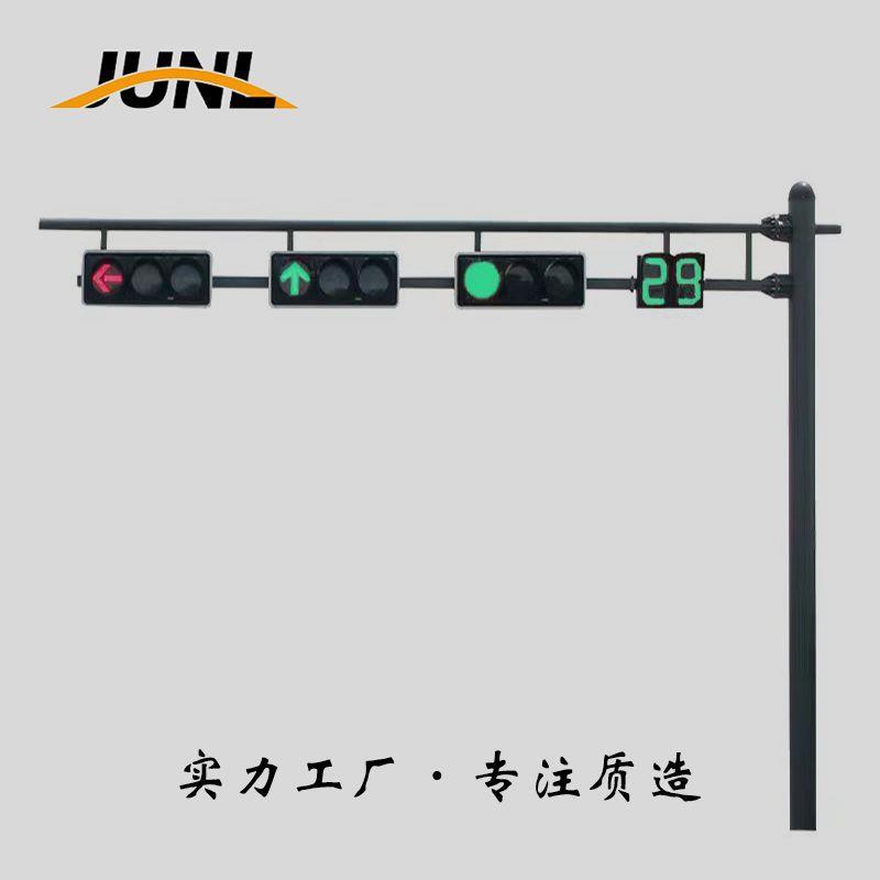 交通信号灯杆一体化框架式信号灯L杆F杆LED交通信号灯杆红绿灯杆