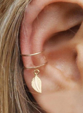 Modyle 5pcsset 2020 Fashion Gold Color Ear Cuffs Leaf Clip