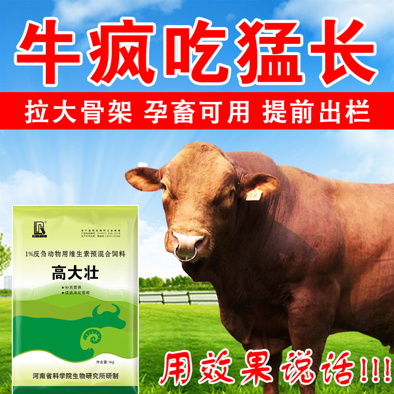 极速牛羊专用催肥增重肉牛羊育肥高大壮饲料添加剂增肥促生长孕畜