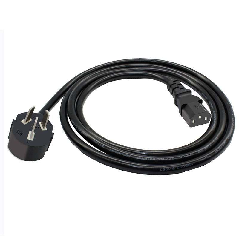 3C认证台式电脑主机电饭锅显示器电视带插头10A250V电源 三孔