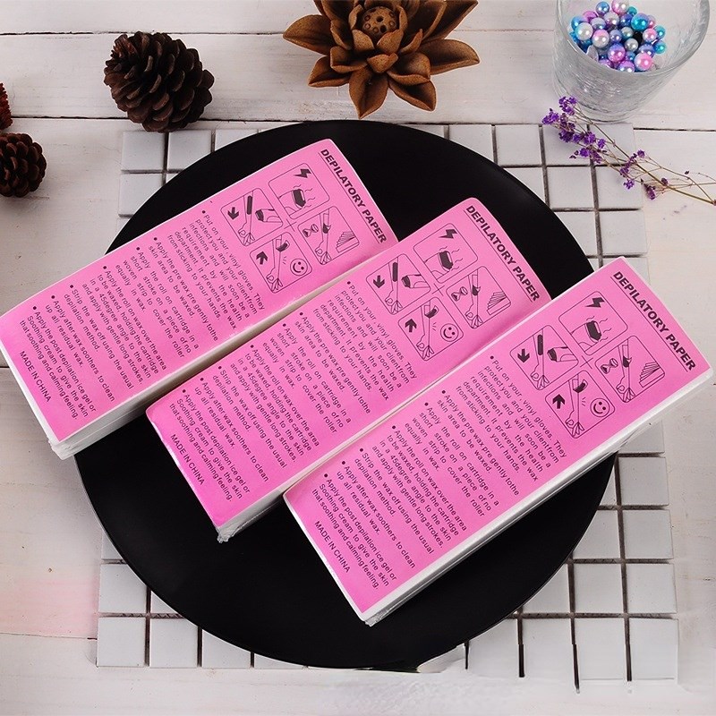 100Pcs Professional Hair Removal Waxing Strips Non-woven Fab