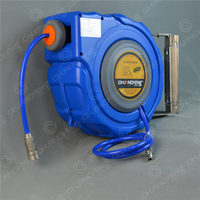 促新8x12气管自动伸缩卷轴卷管器气鼓卷线器PU夹纱管卷轴气鼓卷管