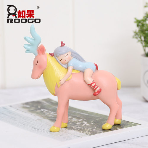 极速如果ins可爱卡通树脂工艺品家居摆件创意家居室内装饰品