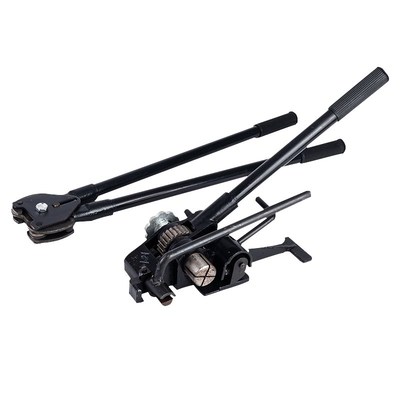 L12-162032mm烤蓝铁皮钢带打包铁皮带手动捆扎机夹紧器气动免12-1