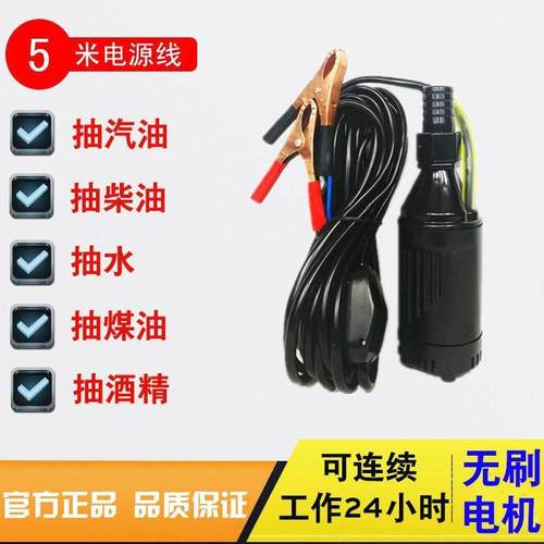 极速无刷马达抽油泵12V24V220V电动小型潜水泵抽油机汽油泵抽油器