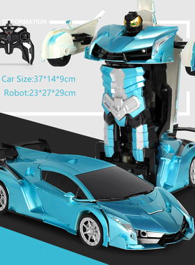 极速38 cm RC Car 2.4Ghz Induction Transformation Robot 2 Def
