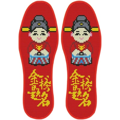 十字绣鞋垫纯手工刺绣绣花不褪色半成品带针带线新款新图乘风破浪