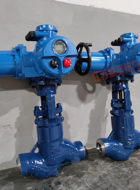 电动耐磨截止阀 J961Y-P54 170V DN125耐腐蚀高温高压电动截止阀