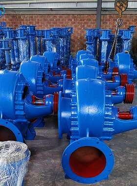 HW型农用大口径混流泵400HW-7柴油机污水泵浇地用380V增压泵