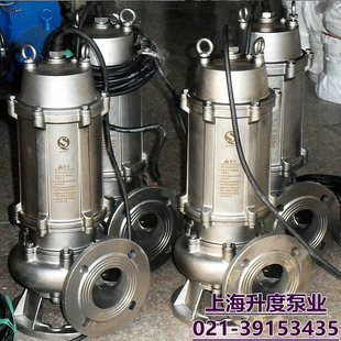 不锈钢潜水泵WQP耐腐蚀304排污耐酸碱316防爆耐高温化工搅匀提升