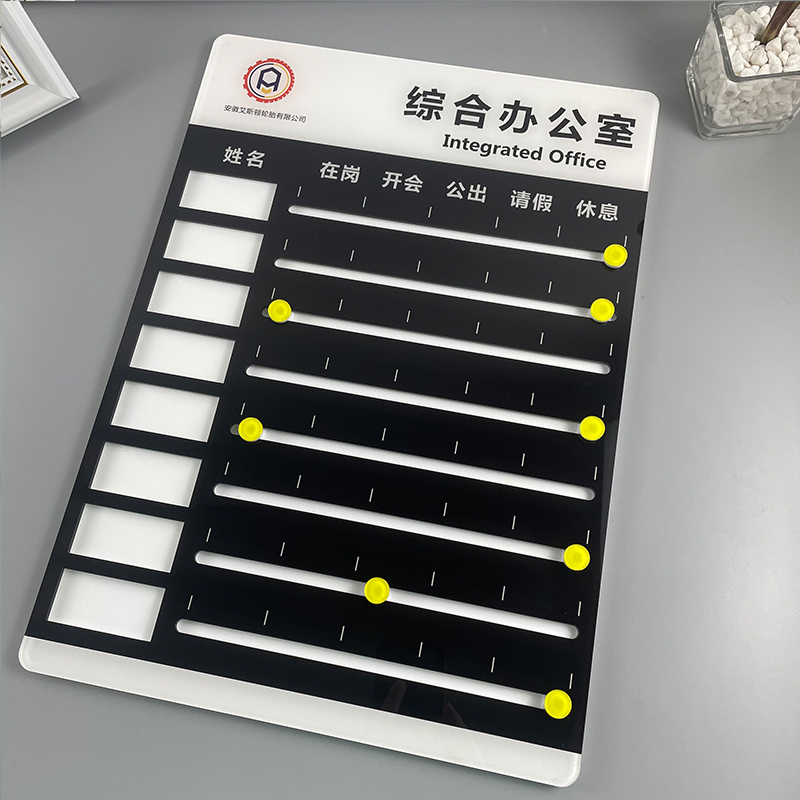 工作人员去向牌岗位值班人员去向牌病房牌去向牌人员去向牌牌定制