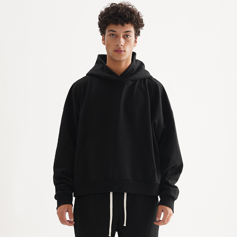 痞帅叠穿短宽卫衣连帽衫流行新款