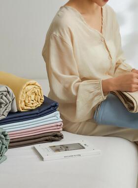 100S长绒棉床笠单件 | 全棉床单纯棉防滑床笠罩床罩床笠款三件套