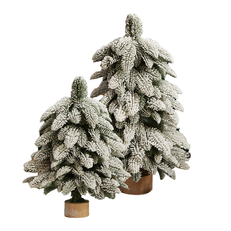 圣诞节装饰圣诞树pe加密小型家用桌面落叶松60cm拍摄道具装饰树