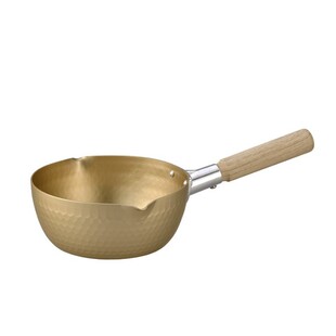 快速料理 日本北陆铝耐酸铝锤纹金色雪平锅汤锅牛奶锅煮泡面锅