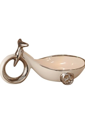 创意抽象自行车玄关钥匙收纳盒红酒架客厅酒柜装饰品摆件轻奢高档