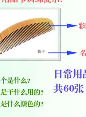 极速儿童认知卡片 日常用品名词  早教益智 自闭症宝宝 语言发育