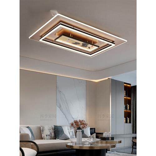 四季家园客厅吸顶灯全铜灯具现代简约新中式客厅灯新款卧室主灯 7