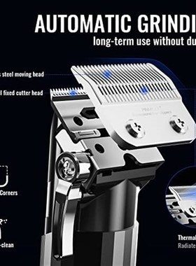 Hair Clippers for Men Full Metal Cordless Barbers Trimmers P