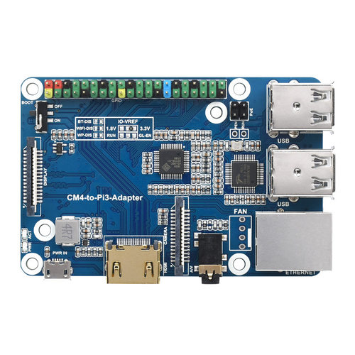 极速树莓派CM4计算模块底板 Computer Module4转3B USB网口接口扩