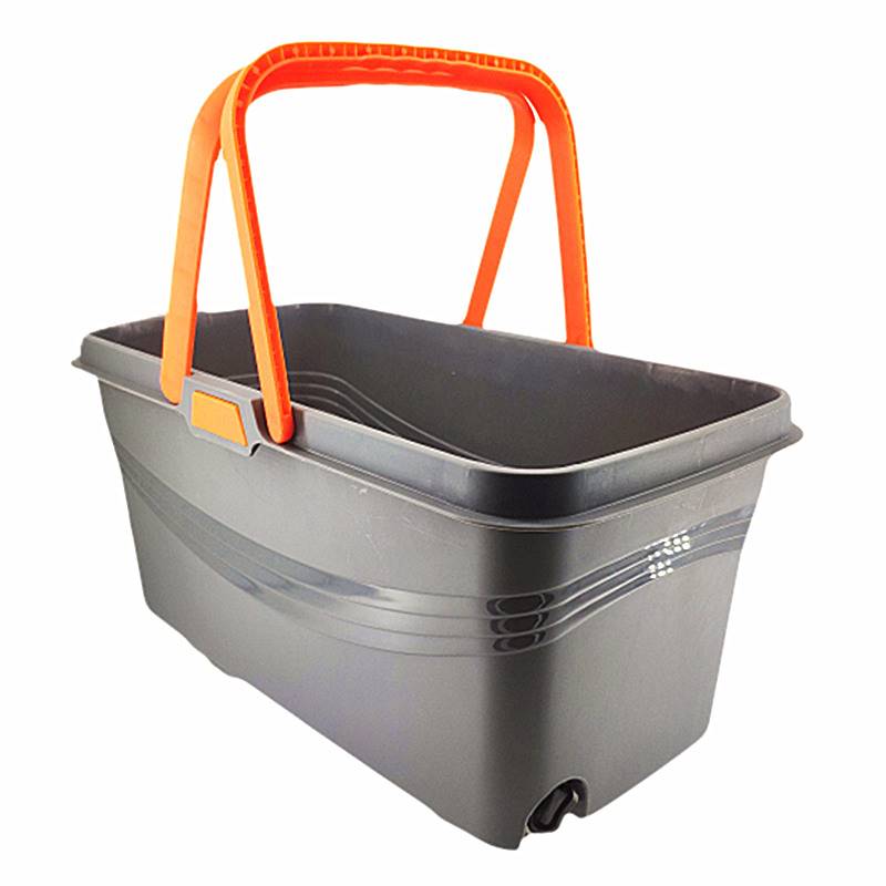 新款塑料拖把池带下水简易洗拖把盆塑料化妆室长方形手提家用大