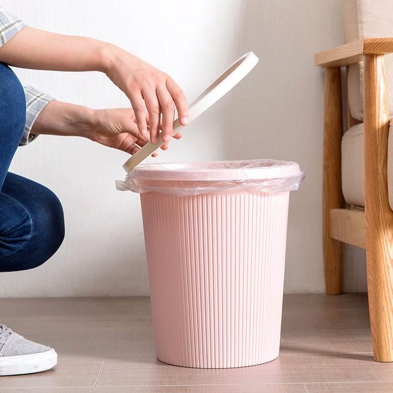 新款日系办公室无盖垃圾桶家用化妆室欧式简约客厅字纸篓