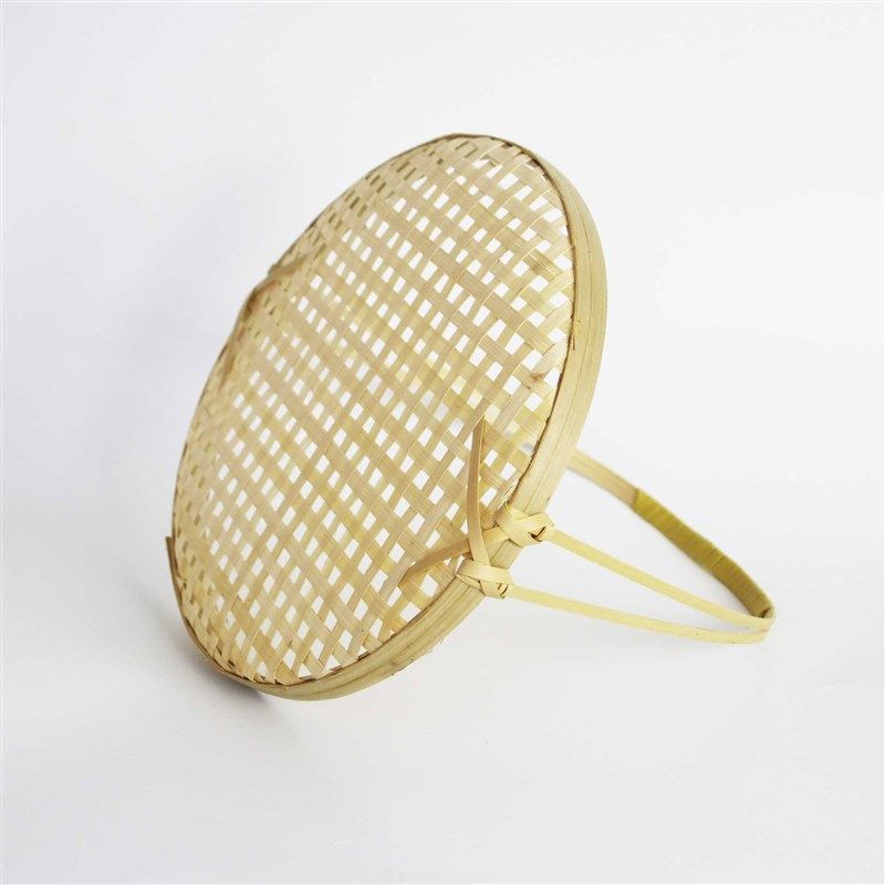 手工竹编手提篮子竹制品簸箕晾晒托盘农家点心筐竹筐汉服拍摄道具