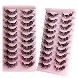 10 Pairs Eyelashes Lashes Natural Wispy Fluffy Fake Eyelashe
