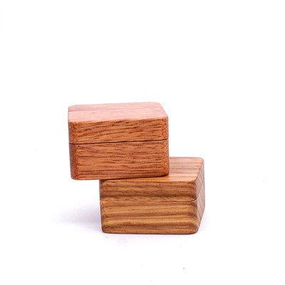 Vintage Solid Wood Cufflinks Packaging Box Magnetic Lid